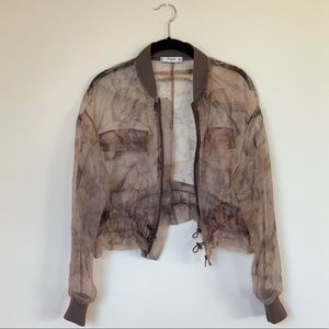 Mango sheer printed jacket. Sold out!